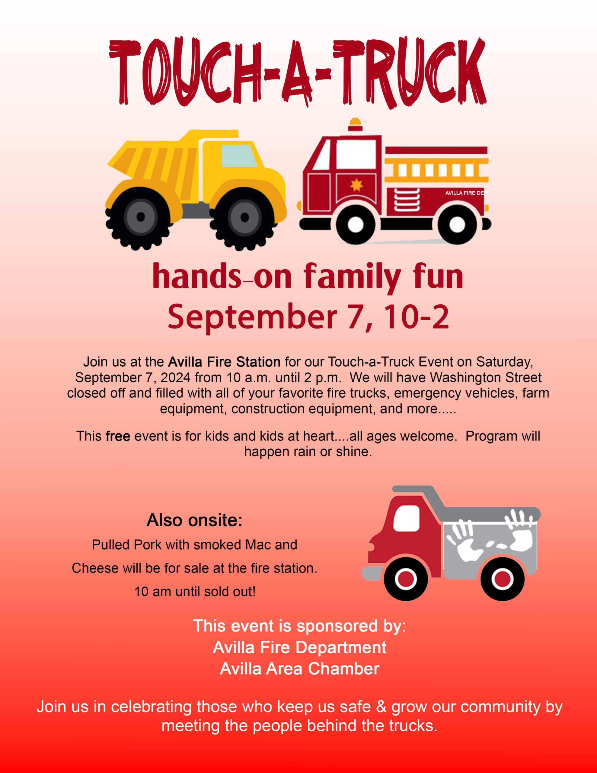 September 7 2024 Touch-A-Truck event at Avilla Fire Station 